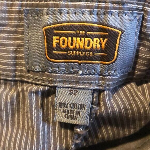 Foundry Supply Company Men’s Gray Stripe Chino Shorts size 52 - Picture 6 of 7